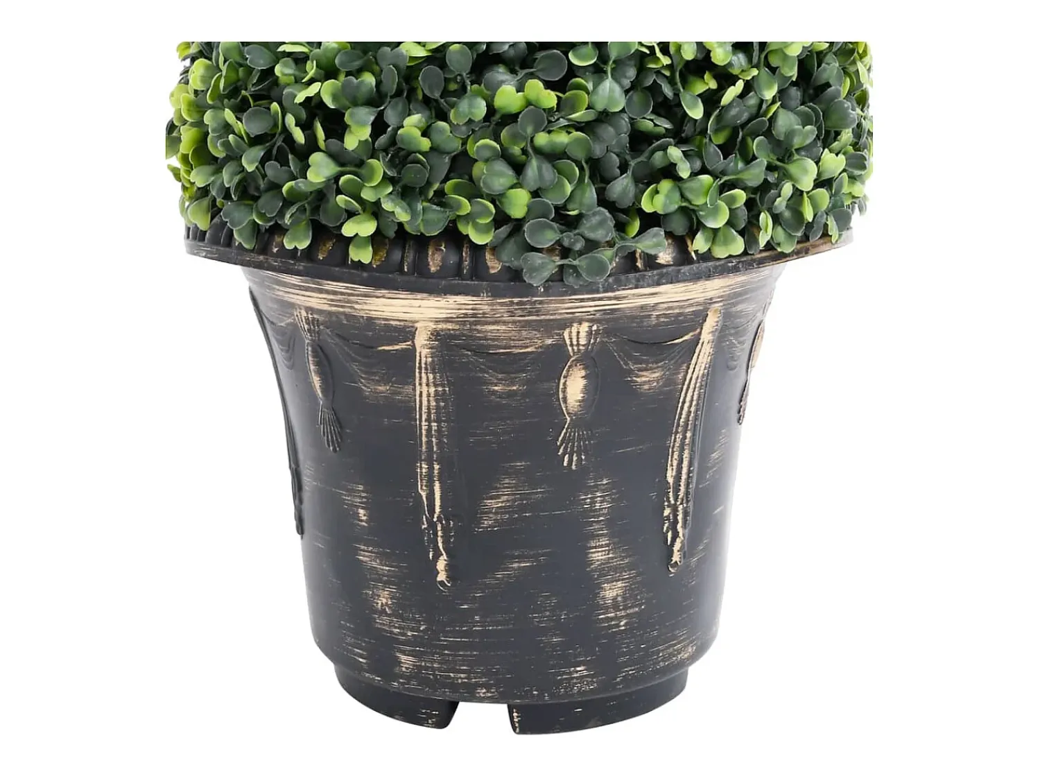 Sale Planta de boj artificial en espiral con maceta de 100 cm Verde
