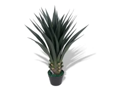 Planta de yuca artificial con macetero 85 cm verde ES540349