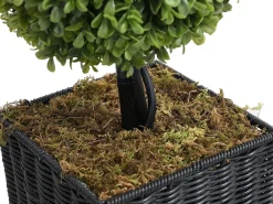 Discount OZAIA Planta, árbol, arbusto artificial Boj 3 bolas - Alt. 90 x D. 18 cm - -PILANA Verde