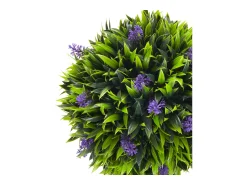 Sale Plantas artificiales de lavanda, 2 piezas, con maceta y musgo artificial, 60 cm, (24 x 24 x 60 cm) Verde