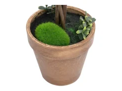 Planta Artificial^Plantas de boj artificial 2 uds forma bola maceta 41 cm ES736350 Verde
