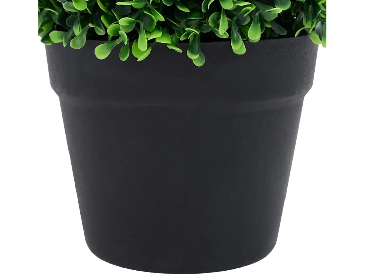 Planta Artificial^Plantas de Boj Artificiales 2 piezas con Maceta Bola 27 cm Verde