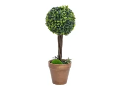 Sale Plantas de boj artificial 2 uds forma bola maceta 33 cm ES903187 Verde