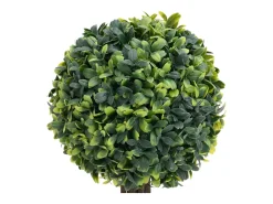 Sale Plantas de boj artificial 2 uds forma bola maceta 33 cm ES903187 Verde
