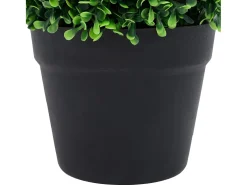 Plantas de boj artificial 2 uds forma bola maceta verde 32 cm ES198394