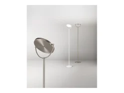 Platón - Lámpara de pie LED regulable de 30 W, 3000 K, 2968 lm, 190 cm de alto, interruptor de pedal de encendido/apagado - Perenz - Gris titanio Amarillo