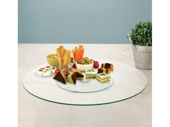 Plato giratorio de cristal de 45 cm