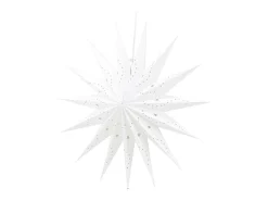 Online ebuy24 Poinsettia Lindvallen con colgante de papel claro Ø60cm . Blanco