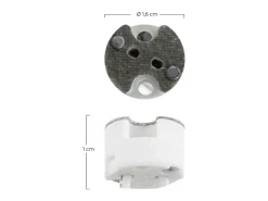 Portalámparas de Silicona Liso G4 Blanco 7hSevenOn Elec