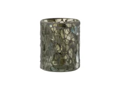 Sale J-Line Portavelas de vidrio 12x12x13.5 cm Verde