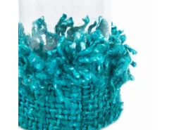 Bazar Bizar Portavelas Y Vela^Portavelas Oh My Gee - Aqua - L Azul