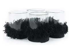 Clearance Bazar Bizar Portavelas Oh My Gee - Terciopelo - M Negro