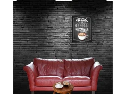 Print decorativo drink the coffe do the things taza 40x30x2,5 cm