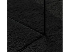 Garden Furniture Alfombra De Salón^Prolenta Premium - Alfombra de pelo corto suave lavable HUARTE 160x160 cm Negro