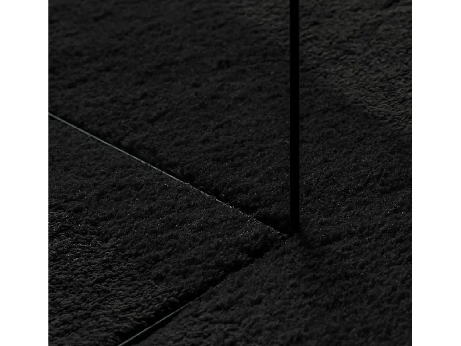 Garden Furniture Alfombra De Salón^Prolenta Premium - Alfombra de pelo corto suave lavable HUARTE 160x160 cm Negro