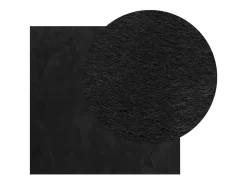 Garden Furniture Alfombra De Salón^Prolenta Premium - Alfombra de pelo corto suave lavable HUARTE 160x160 cm Negro