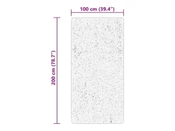 Prolenta Premium - Alfombra pelo corto suave lavable HUARTE verde bosque 100x200cm