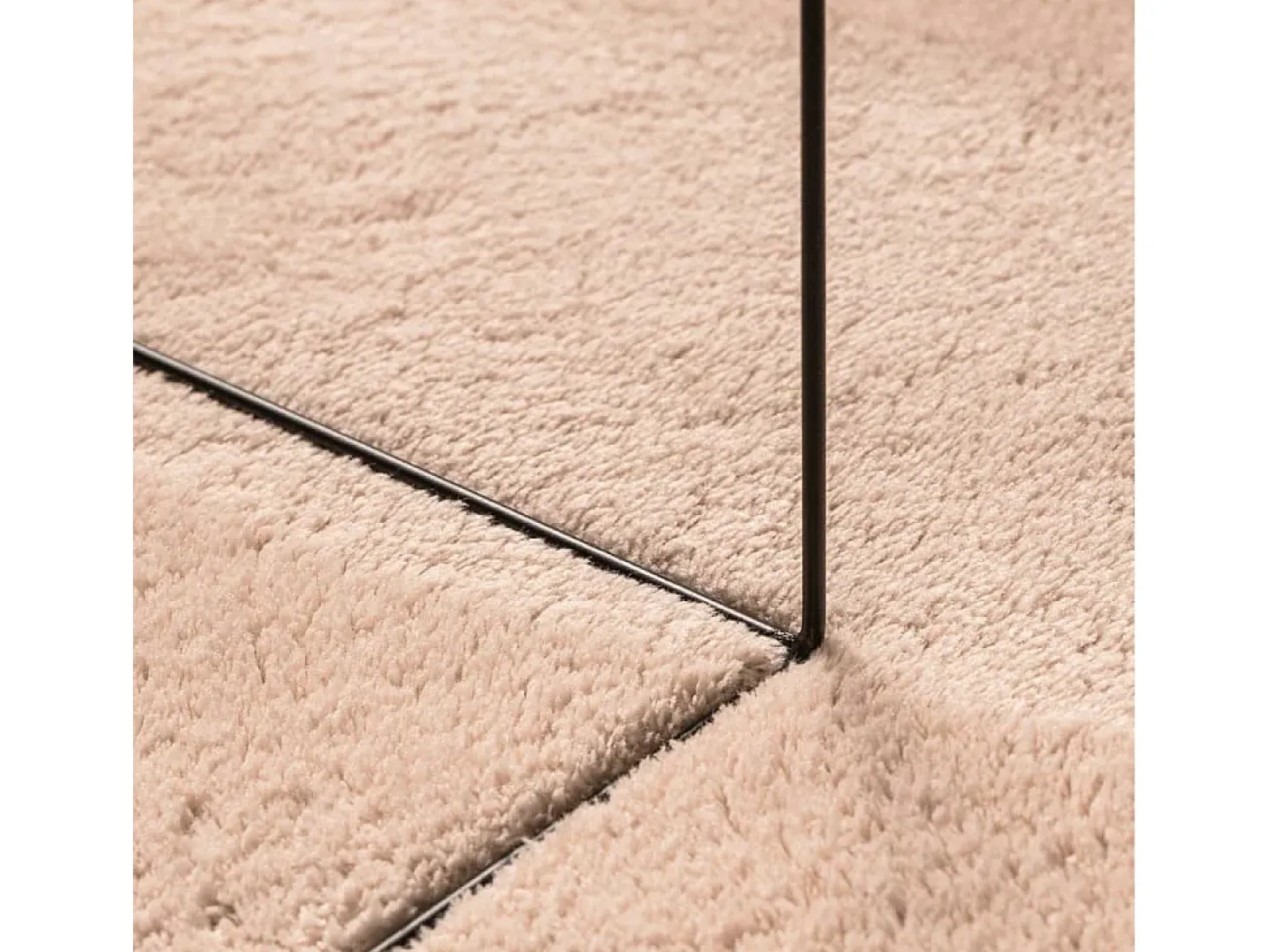 Prolenta Premium - Alfombra de pelo corto suave lavable HUARTE rosado 160x160 cm