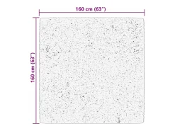 Prolenta Premium - Alfombra de pelo corto suave lavable HUARTE rosado 160x160 cm