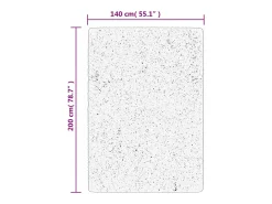 Online Garden Furniture Prolenta Premium - Alfombra de pelo corto suave lavable HUARTE arena 140x200 cm Marru00f3n