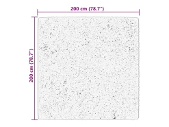 Sale Garden Furniture Prolenta Premium - Alfombra de pelo corto suave lavable HUARTE 200x200 cm Azul