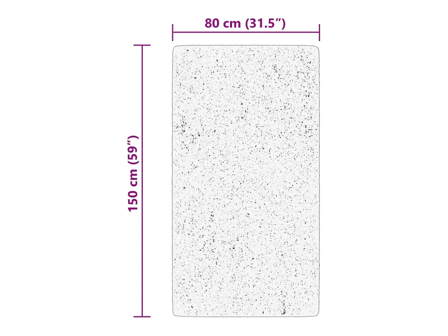 Prolenta Premium - Alfombra de pelo corto suave lavable HUARTE azul 80x150 cm