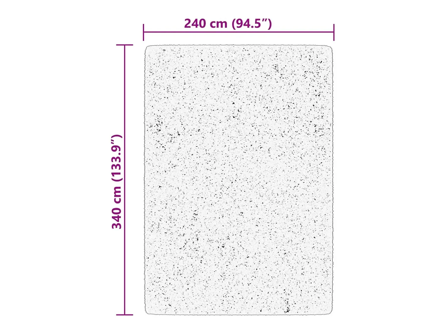 Garden Furniture Alfombra De Salón^Prolenta Premium - Alfombra de pelo corto suave lavable HUARTE 240x340 cm Beige