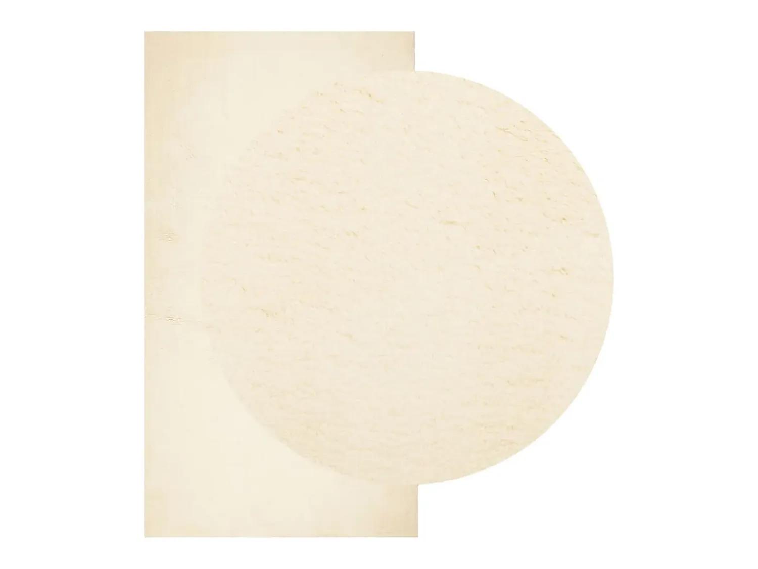 Garden Furniture Alfombra De Salón^Prolenta Premium - Alfombra de pelo corto suave lavable HUARTE 60x110 cm Crema