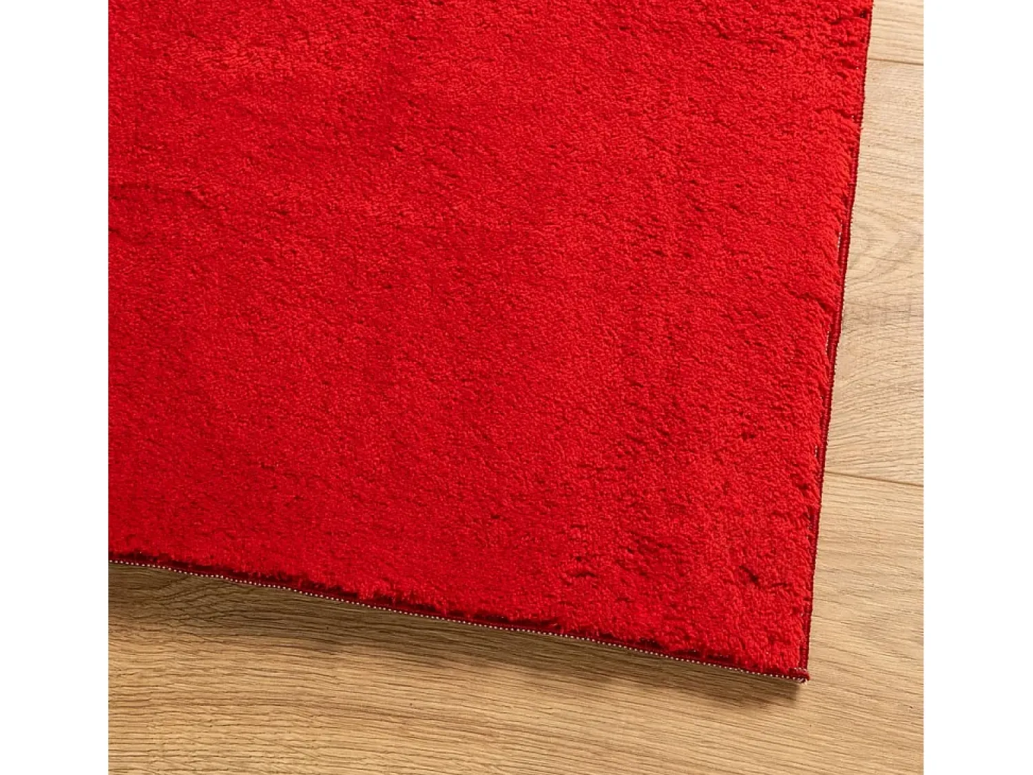 Garden Furniture Alfombra De Salón^Prolenta Premium - Alfombra de pelo corto suave lavable HUARTE 200x200 cm Rojo