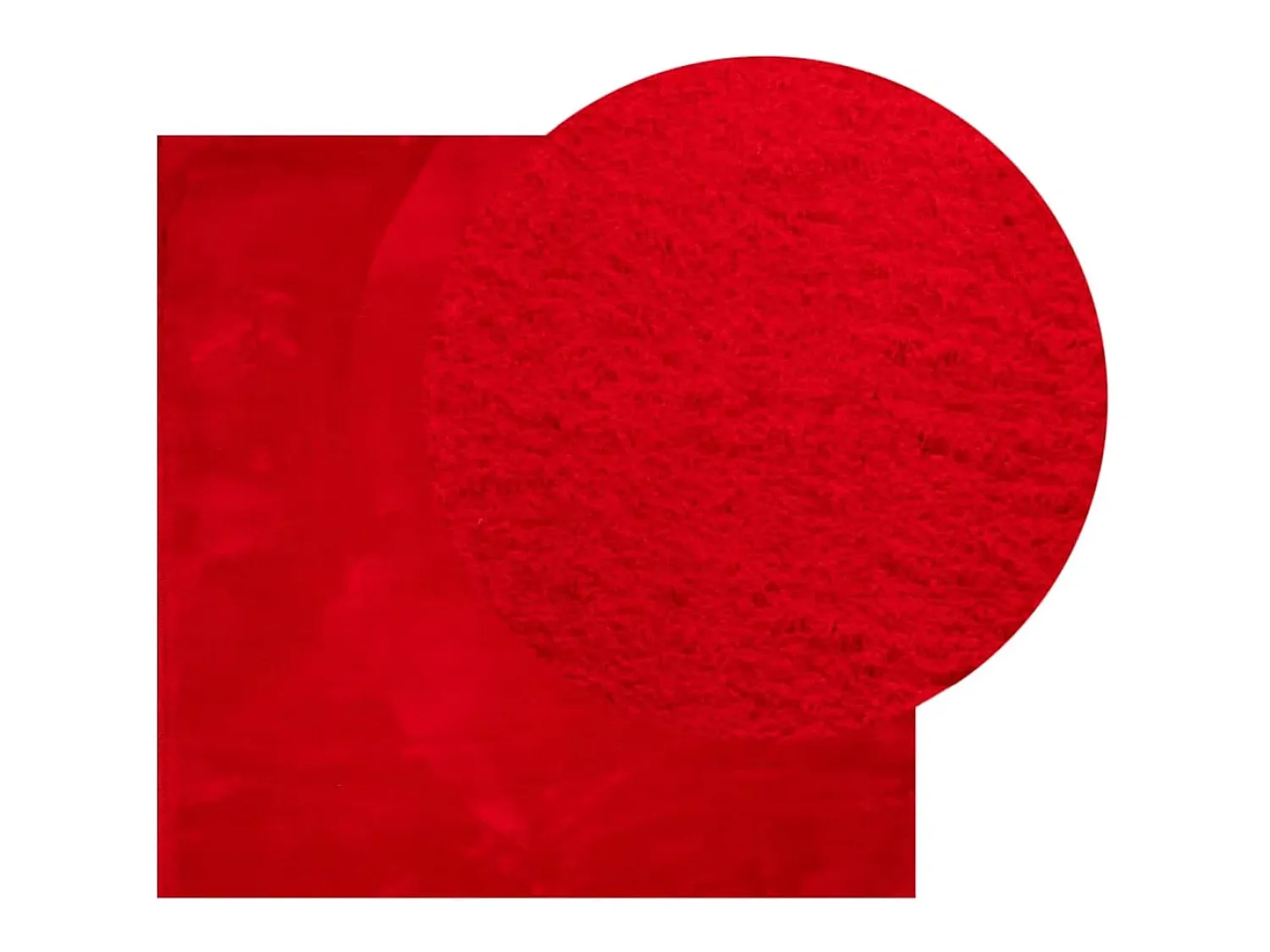 Garden Furniture Alfombra De Salón^Prolenta Premium - Alfombra de pelo corto suave lavable HUARTE 200x200 cm Rojo