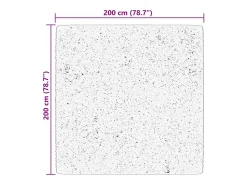 Garden Furniture Alfombra De Salón^Prolenta Premium - Alfombra de pelo corto suave lavable HUARTE 200x200 cm Rojo
