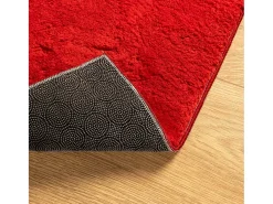 Garden Furniture Alfombra De Salón^Prolenta Premium - Alfombra de pelo corto suave lavable HUARTE 200x200 cm Rojo