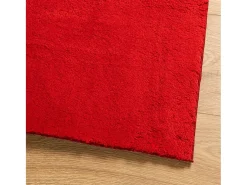 Prolenta Premium - Alfombra de pelo corto suave lavable HUARTE rojo 80x250 cm