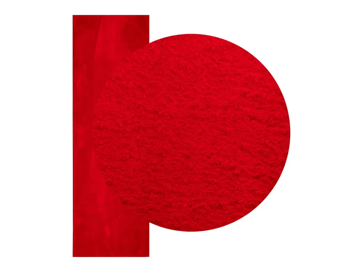 Prolenta Premium - Alfombra de pelo corto suave lavable HUARTE rojo 80x250 cm