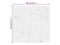 Prolenta Premium - Alfombra de pelo corto suave lavable HUARTE antracita 120x120cm