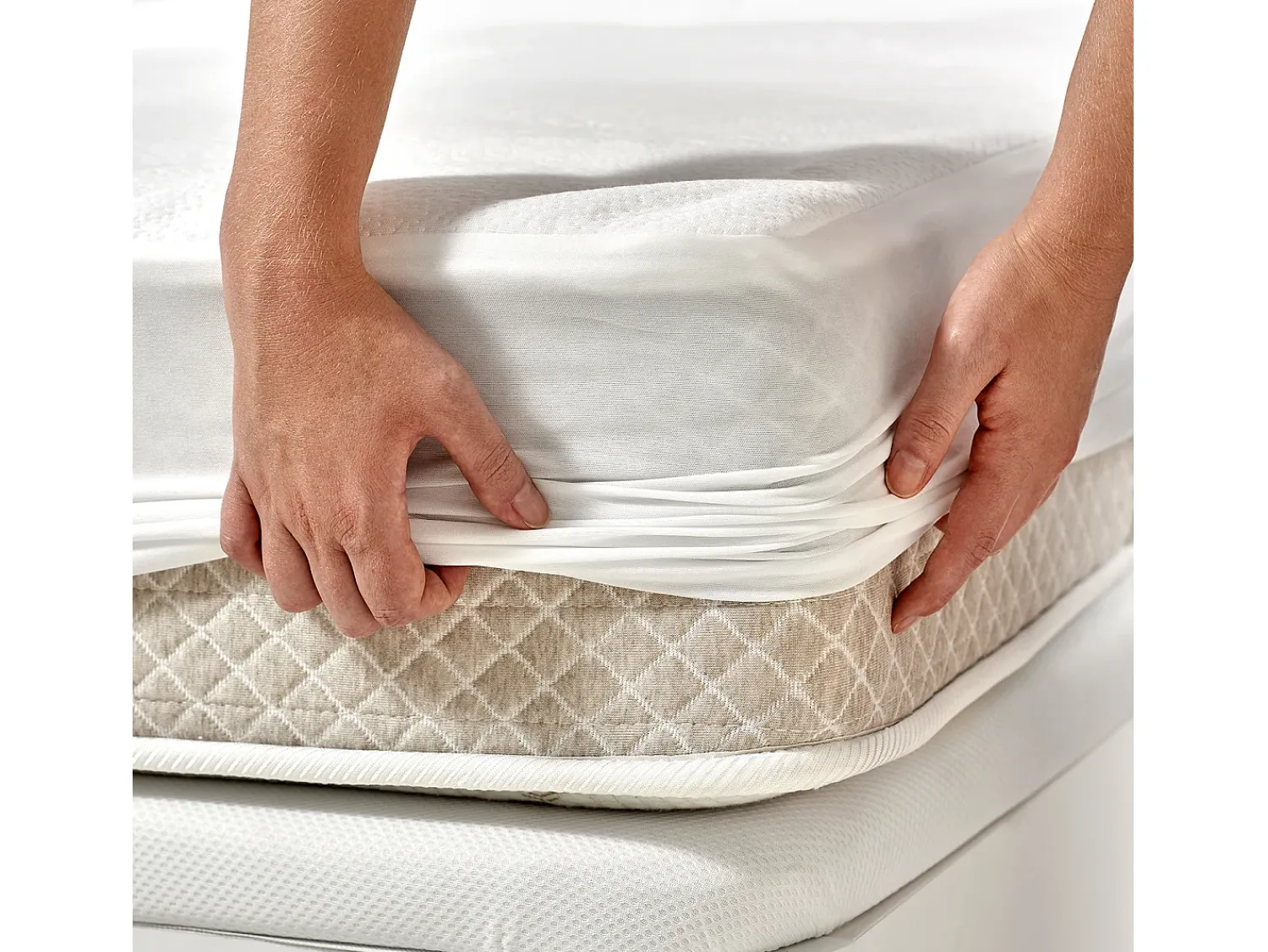 Outlet PIKOLIN Protector Colchón Hotel 135x196cm| HOME| Extra suave| 32cm Blanco