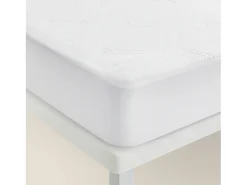 PIKOLIN Ropa De Cama^Protector Colchón Hotel 105x196cm| HOME| Extra suave| 32cm Blanco