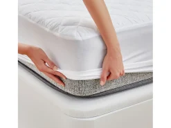 Outlet PIKOLIN Protector colchón 150x196cm| HOME| Microfibra| OEKO-TEX| 32cm Blanco