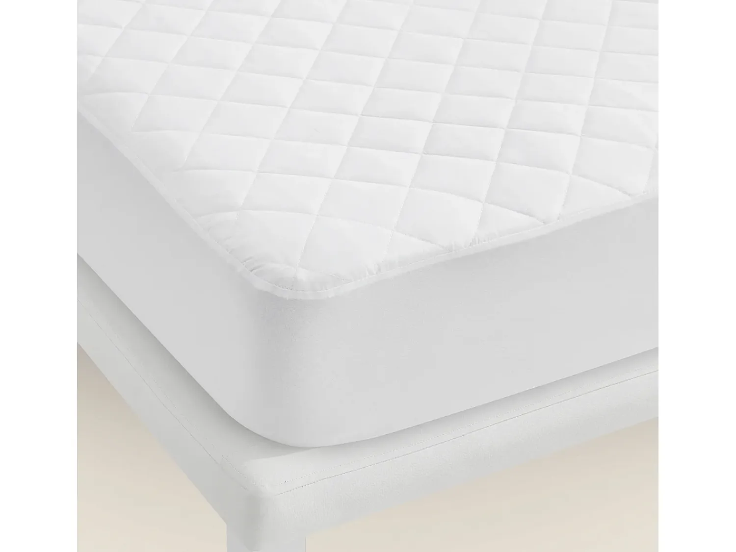 Outlet PIKOLIN Protector colchón 150x196cm| HOME| Microfibra| OEKO-TEX| 32cm Blanco