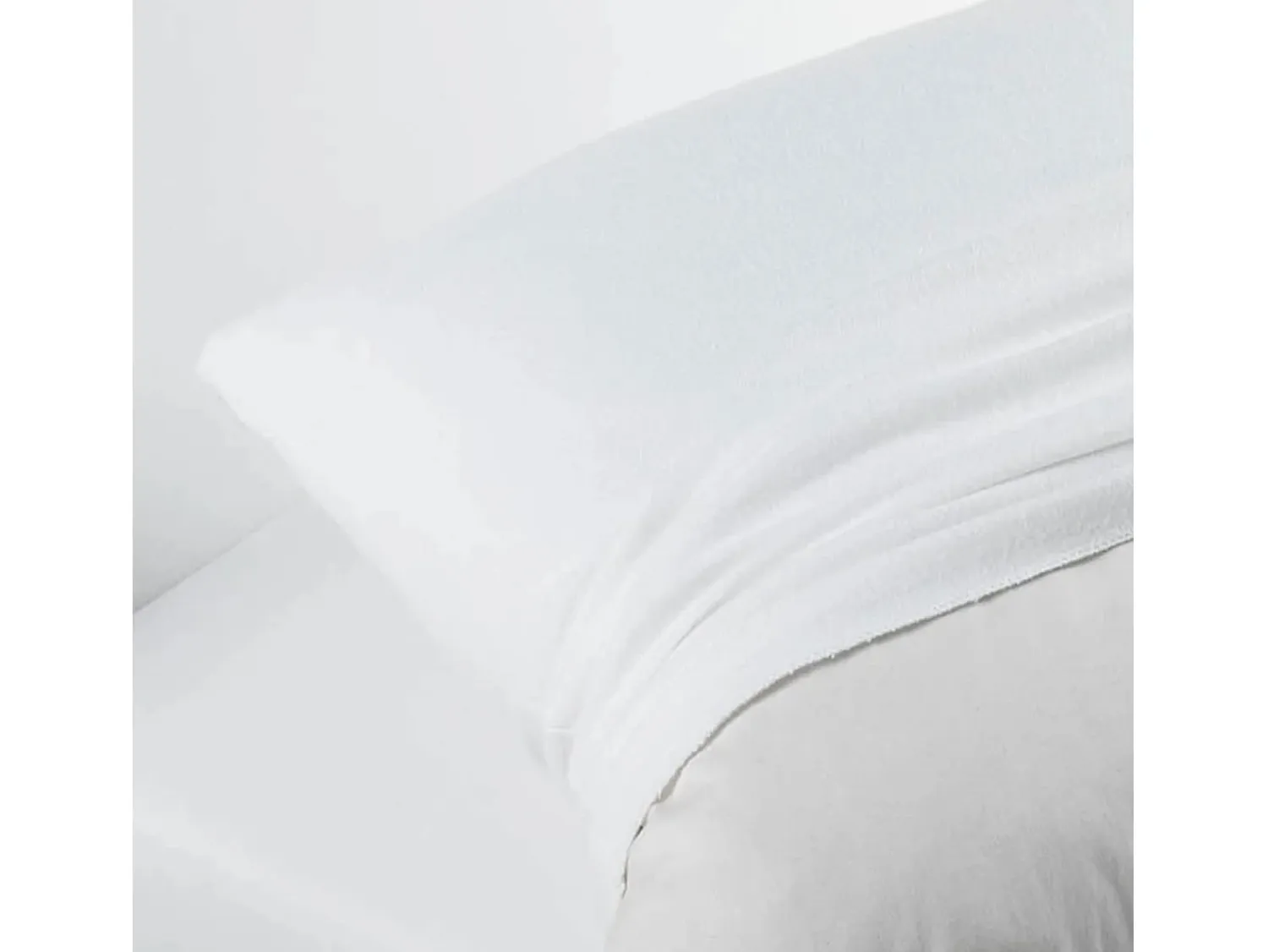 Douceur d'intérieur Ropa De Cama^Protector de almohada Molleton "Molly" Blanco
