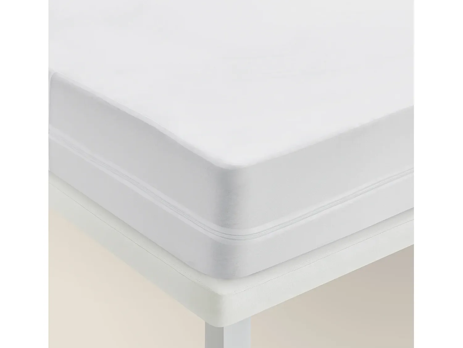PIKOLIN Ropa De Cama^Protector de colchón 140x196cm| HOME| Hasta 34cm| Impermeable Blanco