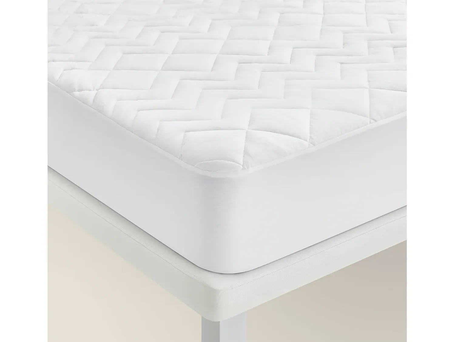 PIKOLIN Ropa De Cama^Protector de colchón 140x196cm| HOME| Hasta 32cm| Transpirable Blanco