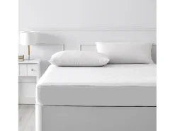 Online PIKOLIN Protector de colchón 105x196cm| HOME| Algodón Rizo| 32cm Blanco