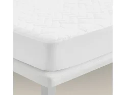 New PIKOLIN Protector de colchón 135x196cm| HOME| 100% Algodón| Hasta 32cm Blanco