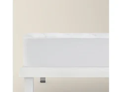 New PIKOLIN Protector de colchón 135x196cm| HOME| 100% Algodón| Hasta 32cm Blanco