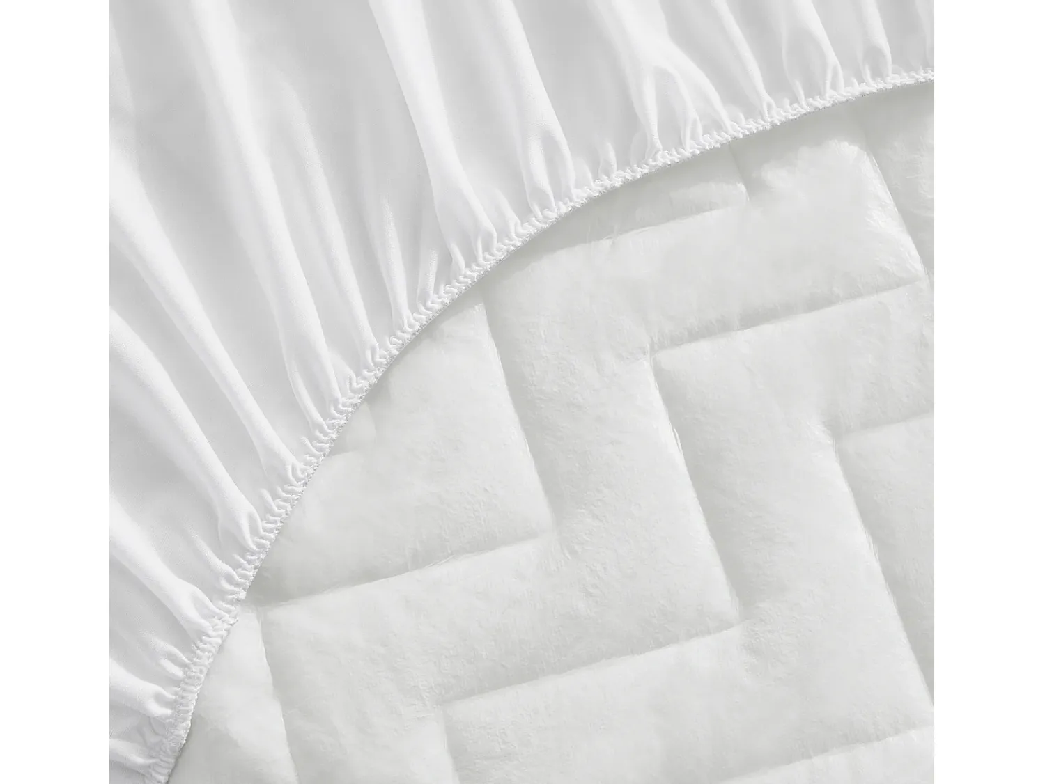 PIKOLIN Ropa De Cama^Protector de colchón 160x196cm| HOME| Impermeable| Hasta 32cm Blanco