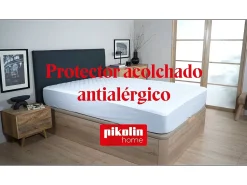 PIKOLIN Ropa De Cama^Protector de colchón 200x196cm| HOME| 100% Algodón| Hasta 32cm Blanco