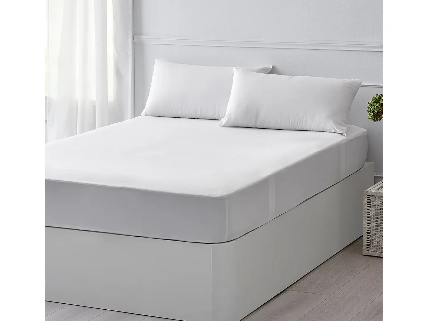 Sale PIKOLIN Protector de colchón 90x196cm| PKH Essential| Impermeable| Hasta 32cm Blanco