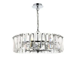 Puntes Lámpara Colgante de Techo Cromada, 6 Luces, E14