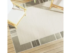 Garden Furniture Alfombra De Salón^Ralph Alfombra interior exterior antideslizante pelo corto 160x230 cm Topo